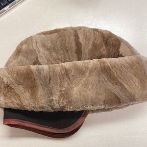 Vintage beaver hat with ear flaps